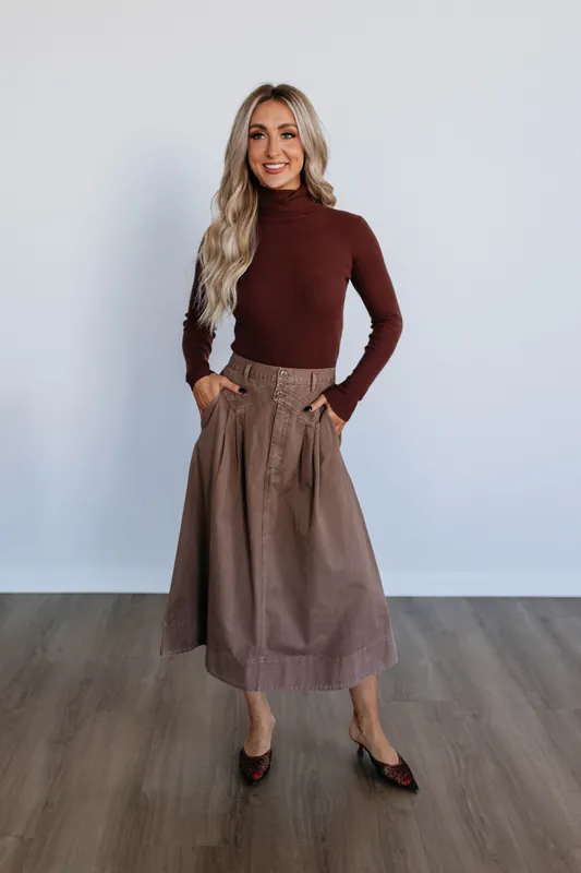 Lynette Midi Skirt - Miou Muse