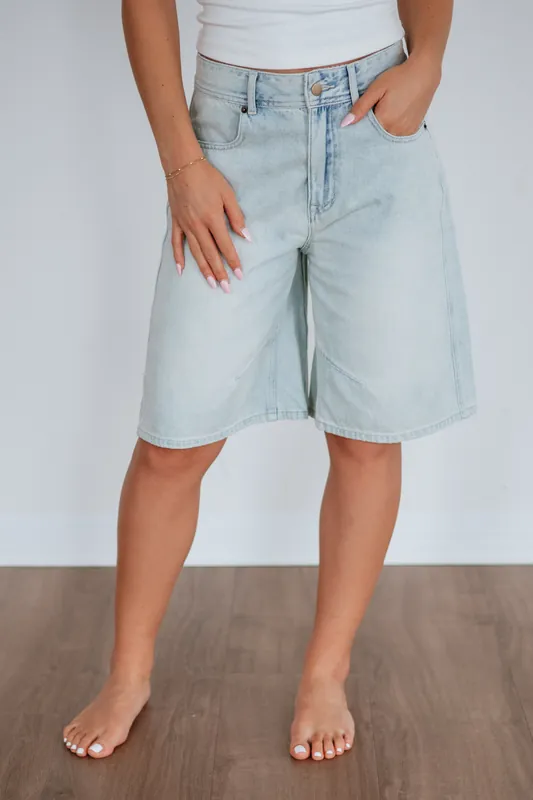 Gwen Denim Shorts - Miou Muse