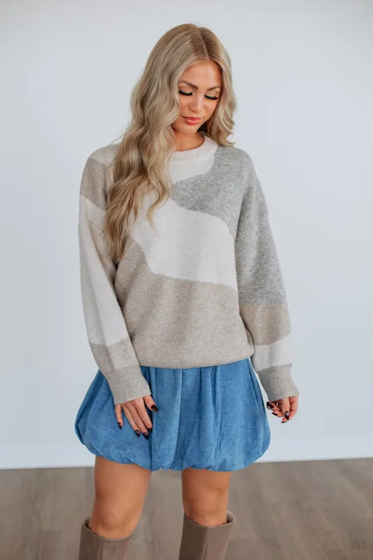 Sydelle Abstract Sweater - Miou Muse