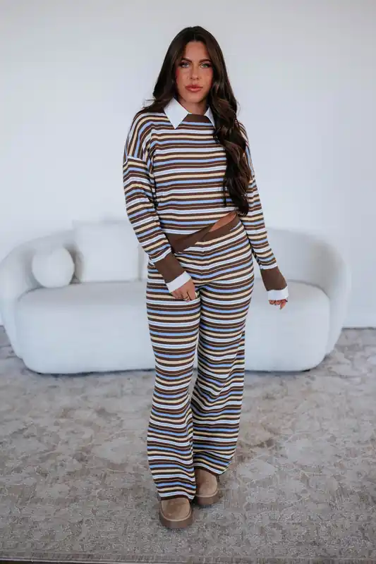 Evelyn Striped Pants - Bailey Rose
