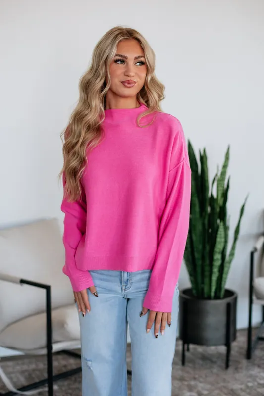 Marci Mock Neck Sweater - Wishlist