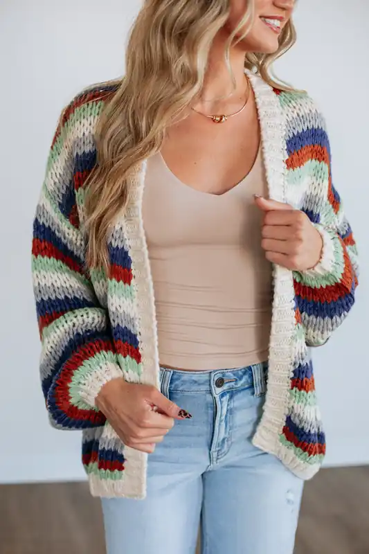 Noella Striped Cardigan - Wishlist