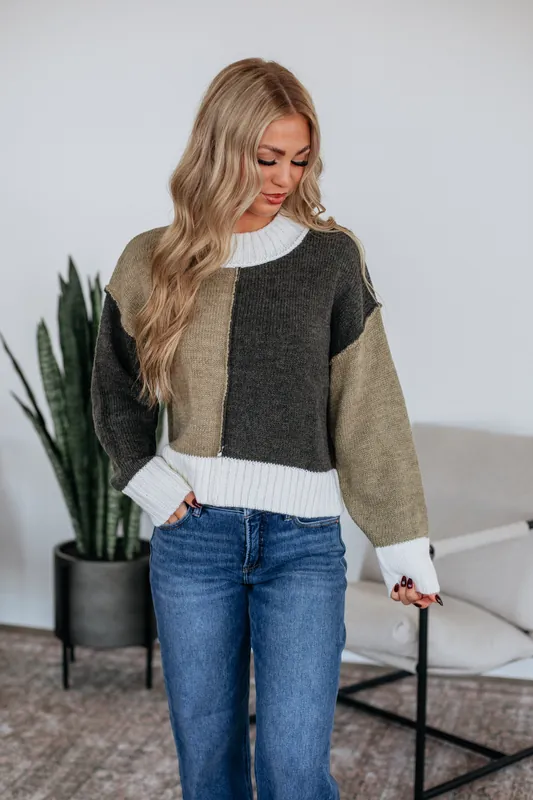 Franny Colorblock Sweater - Miou Muse
