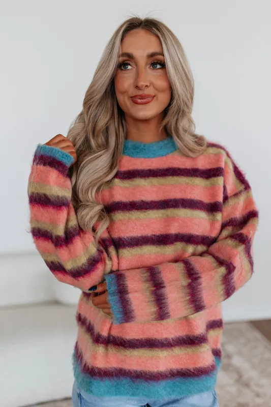 Cierra Striped Sweater - Miou Muse