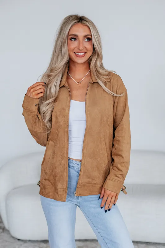 Ronina Suede Jacket - Sky To Moon