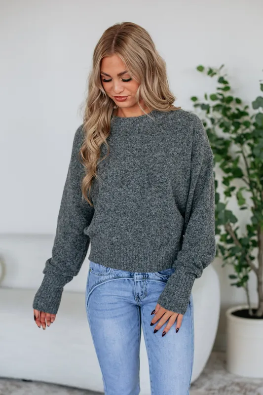 Lyndsay Knit Sweater - Olivaceous