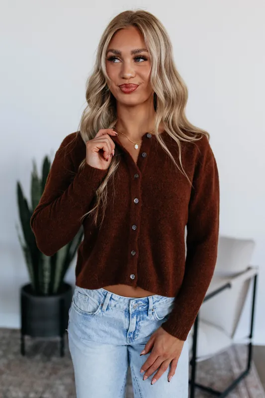 Gisselle Cardigan Top - Olivaceous