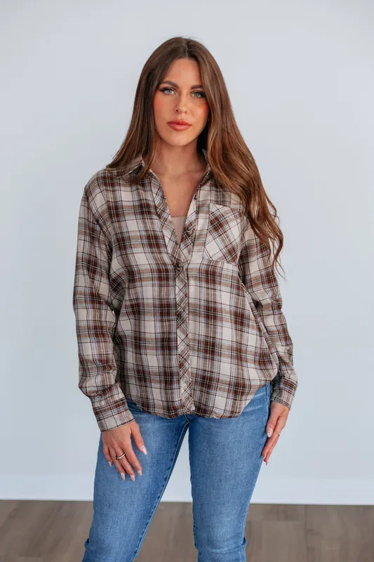 Lakin Flannel Top - Be Cool