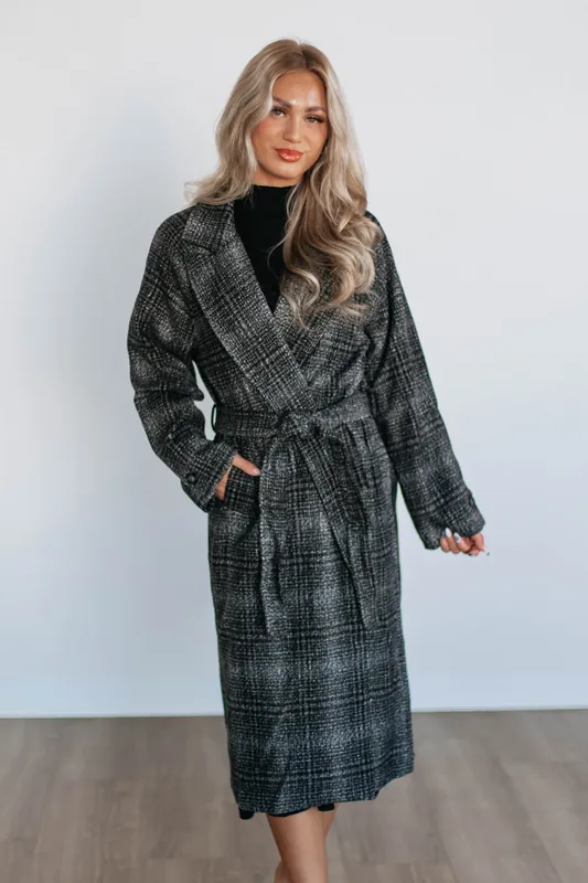 Holloway Plaid Coat - Promesa
