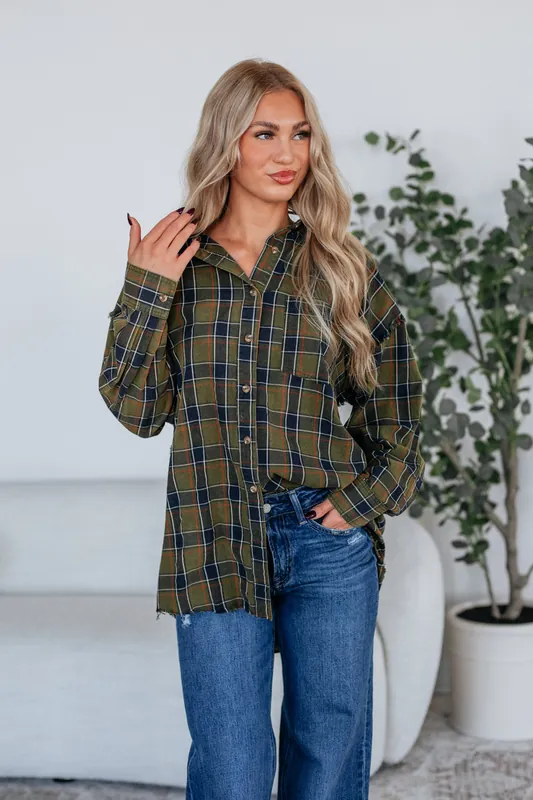 Janelle Flannel Top - Promesa