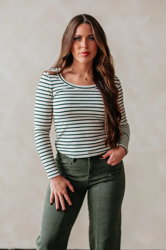 Nattie Striped Top - Miou Muse