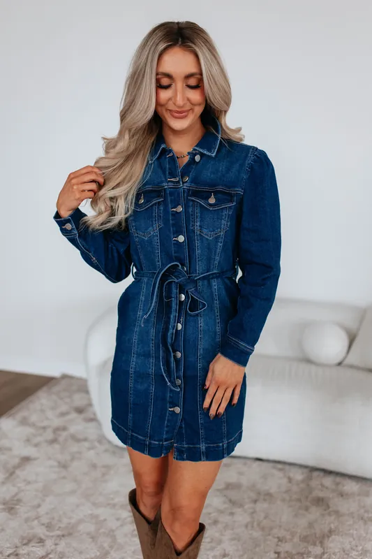 Myranda Risen Denim Dress - Risen Jeans