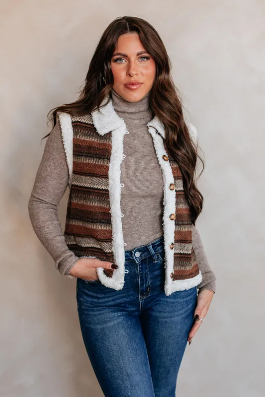 Tamryn Shearling Vest - Hem & Thread, Inc.