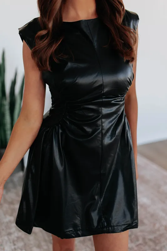 Nikita Leather Dress - Heyson
