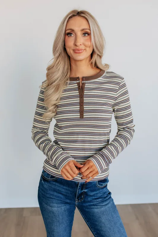 Braylie Striped Top - Wishlist