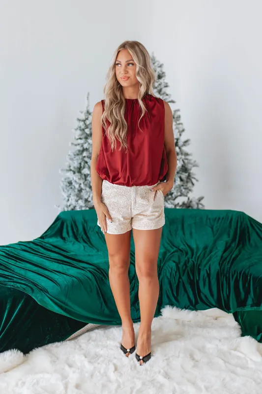 Melina Satin Top - Wishlist