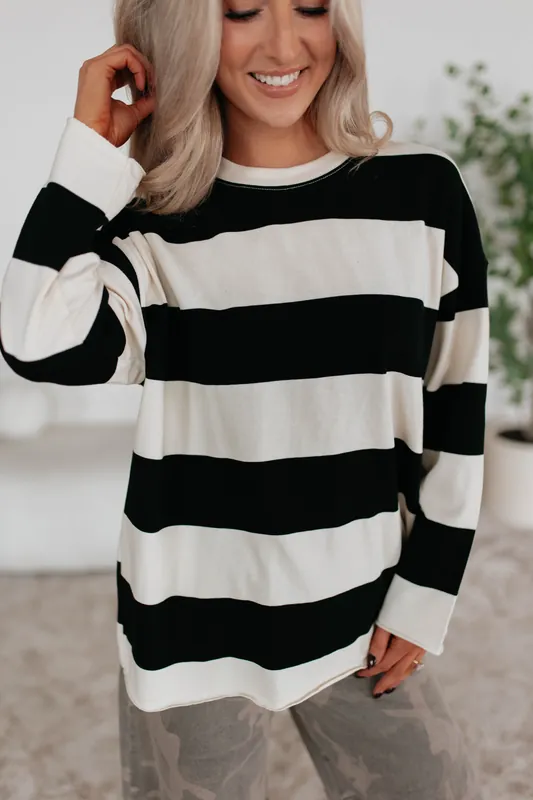 Olympia Striped Top - By Together