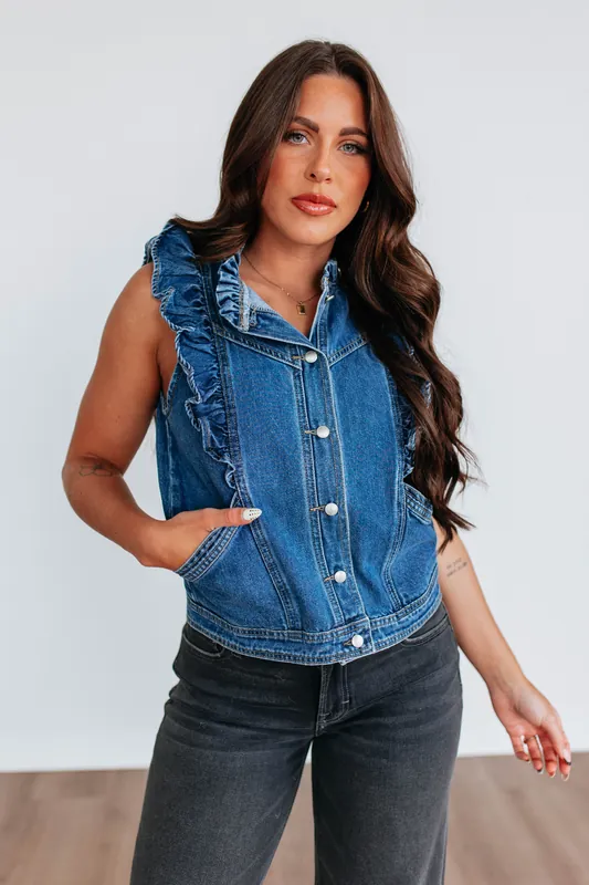 Deysy Denim Vest - Listicle