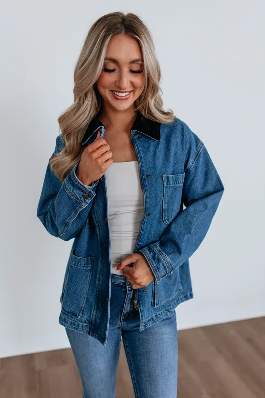 Teah Denim Jacket - Miou Muse