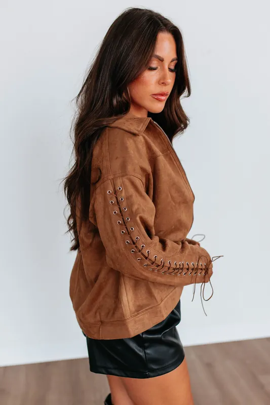 Laina Suede Jacket - Klesis
