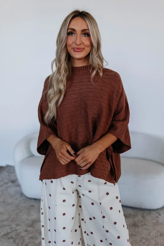 Sabina Cable Knit Sweater - Allie Rose
