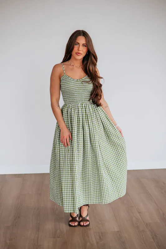 Krystina Gingham Dress - Miou Muse