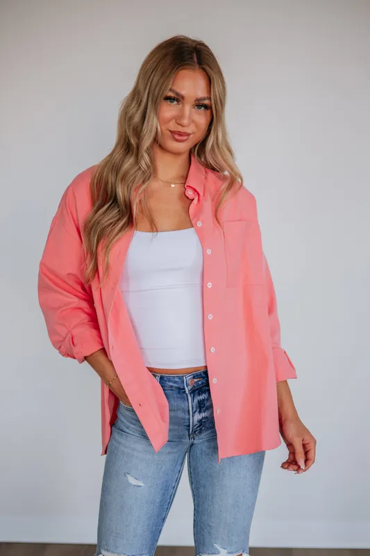 Sharon Button Down Top - Wishlist