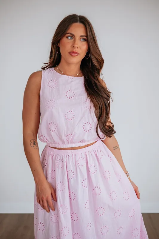 Eveline Eyelet Top - By Together