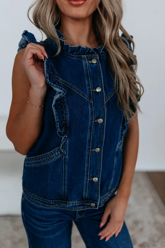 Aleah Denim Vest - Listicle