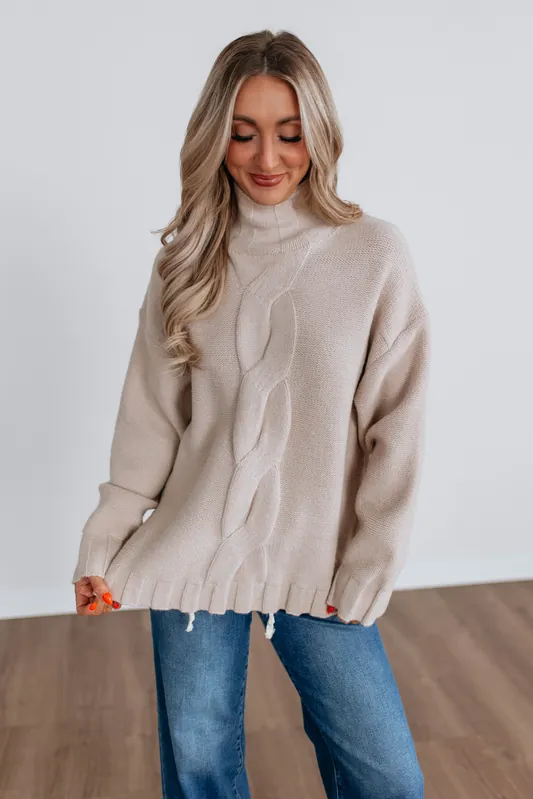 Estelle Cable Knit Sweater - Fate