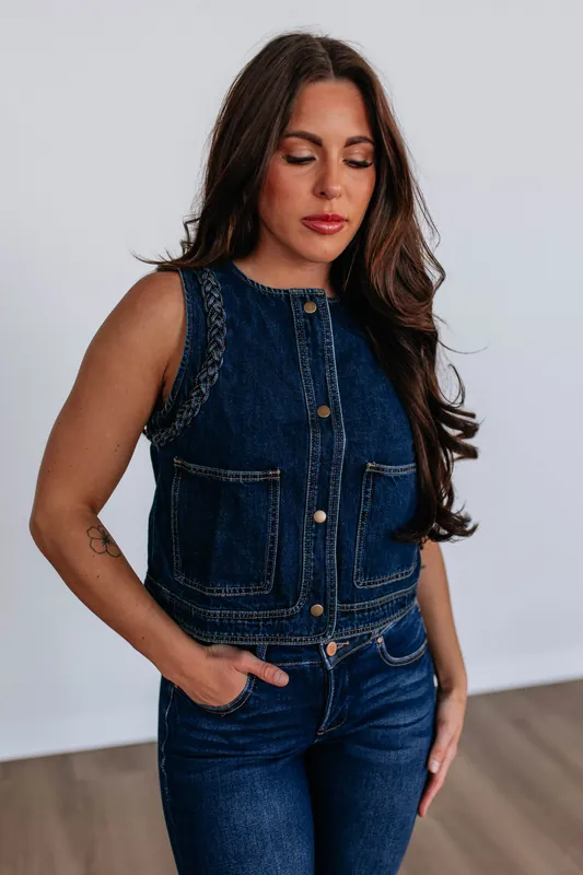 Joan Denim Vest - Listicle