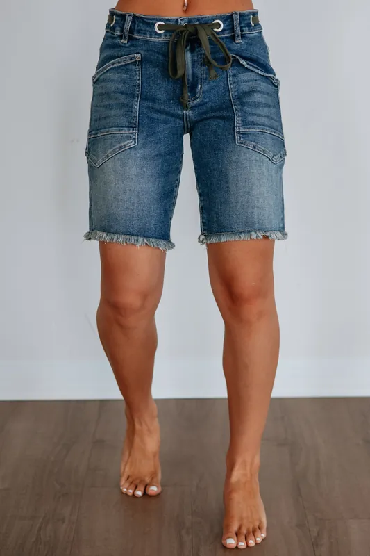 Carolyn Mica Shorts - Mica Denim