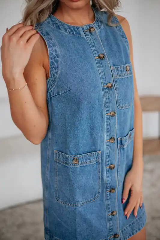 Patty Denim Dress - Miou Muse
