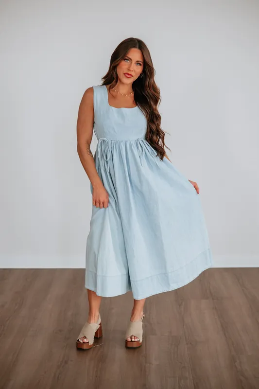 Eloisa Denim Dress - Miou Muse