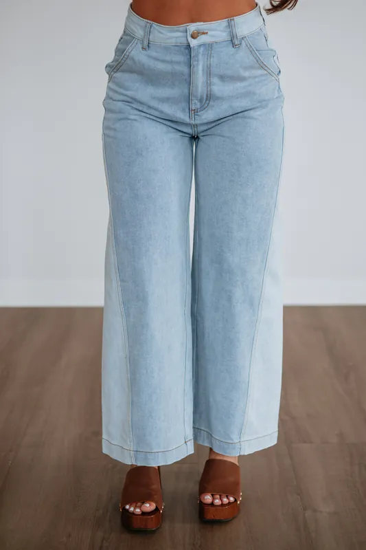 Jadia Denim Pants - Miou Muse
