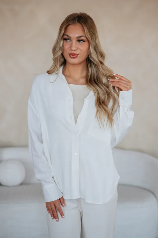 Stephanie Button Down Top - Miou Muse