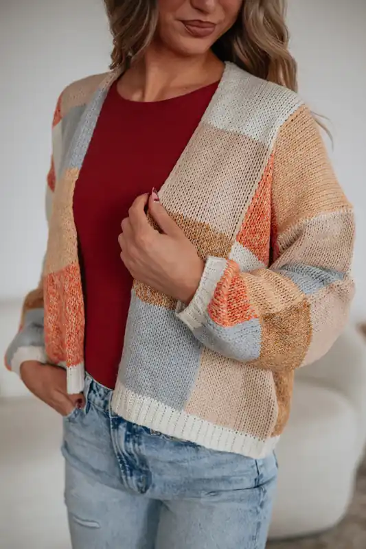Reina Colorblock Cardigan - Mystree