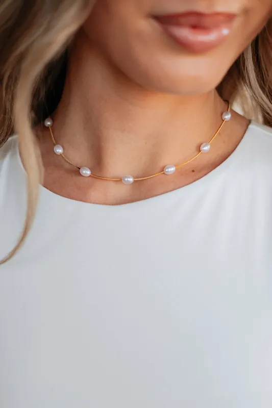 Ana Pearl Necklace - Fame Accessories
