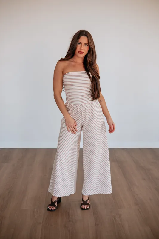 Bryanna Striped Jumpsuit - Klesis