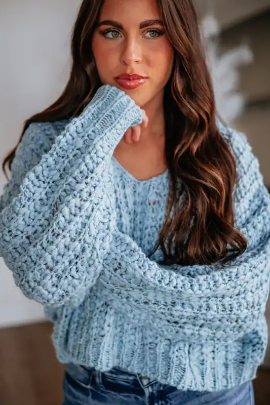 Quinn Knit Sweater - Peach Love California