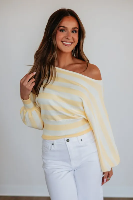 Evonne Striped Top - Le Lis