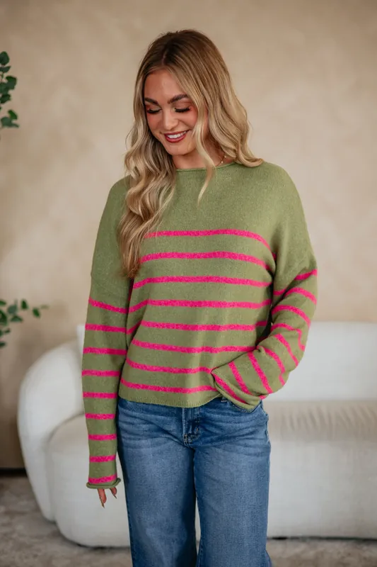 Krystan Striped Sweater - Things Between