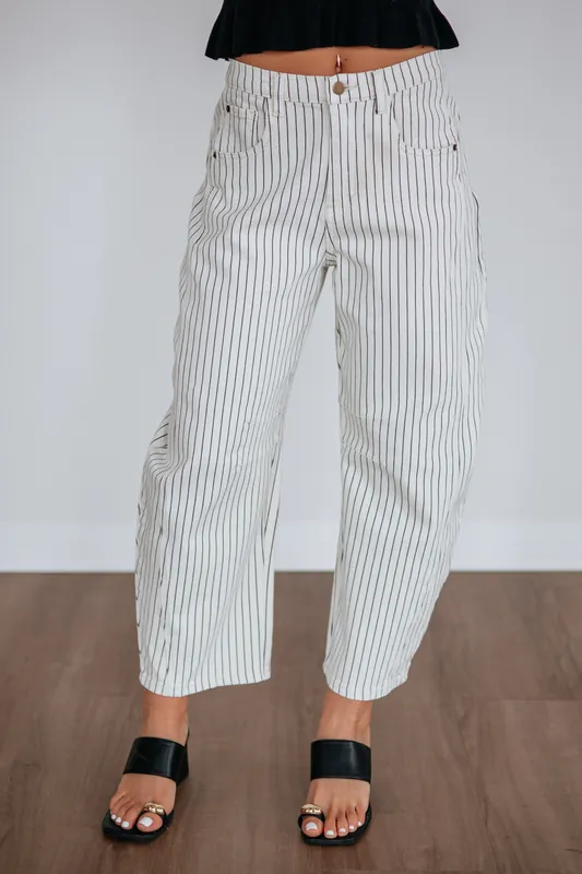 Hudson Striped Pants - Miou Muse