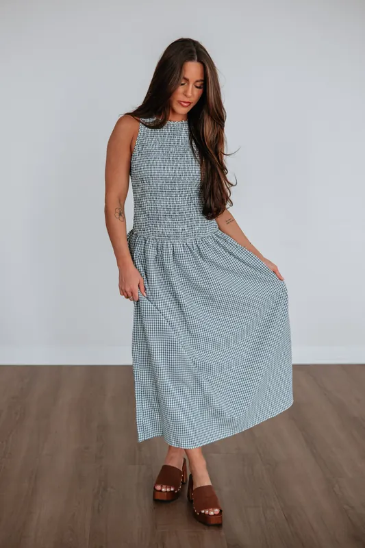 Bryn Gingham Dress - Miou Muse