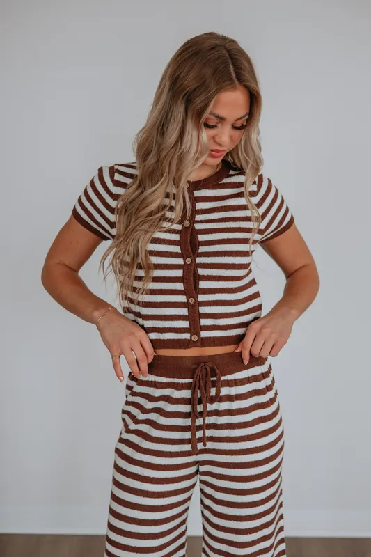 Reesa Striped Top - Miou Muse