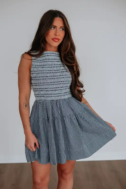 Cyndi Gingham Dress - Stitch & Co.