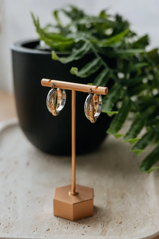 Amani Two-Tone Earrings