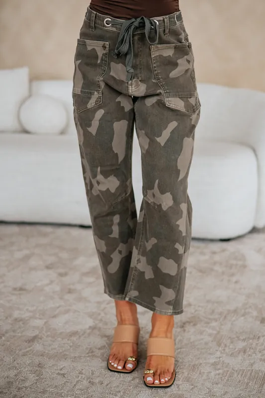Zidan Camo Pants - Miou Muse