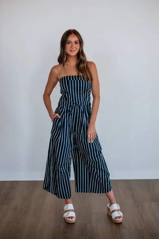Blakely Striped Jumpsuit - Klesis