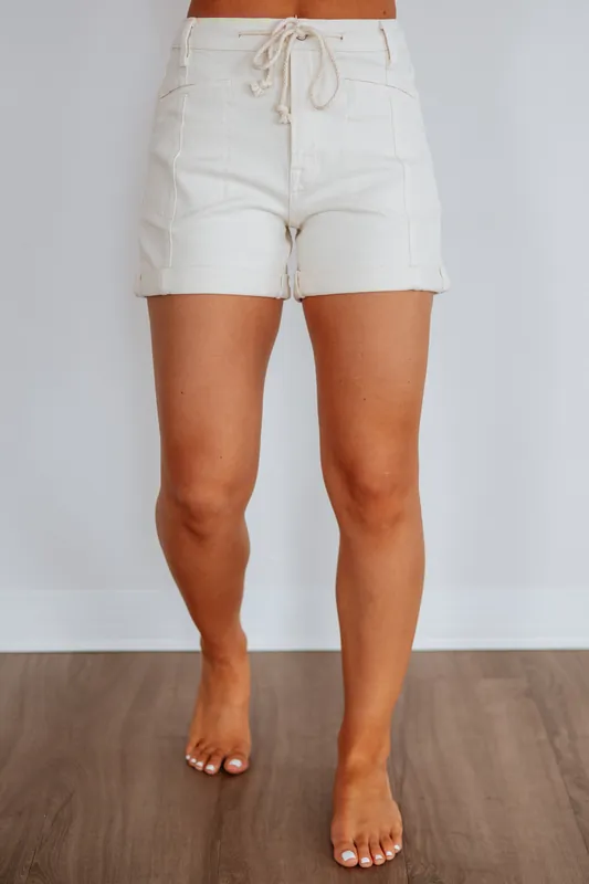 Sienna Vervet Shorts - Cream